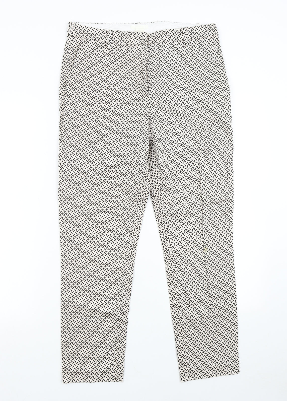 H&M Womens Multicoloured Geometric  Trousers  Size 12 L27 in
