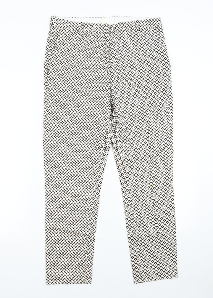 H&M Womens Multicoloured Geometric  Trousers  Size 12 L27 in