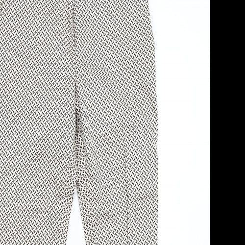 H&M Womens Multicoloured Geometric  Trousers  Size 12 L27 in