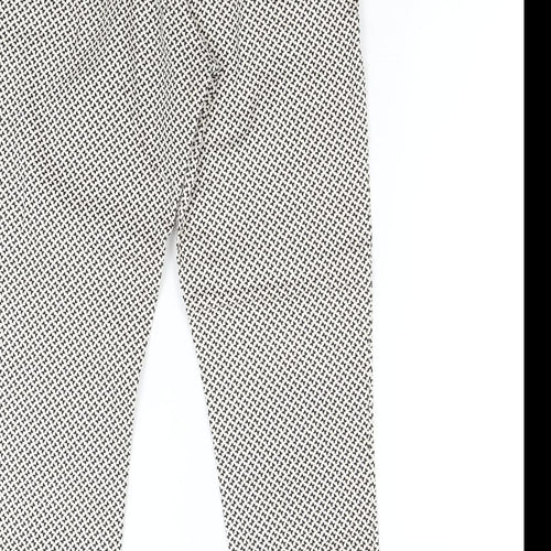 H&M Womens Multicoloured Geometric  Trousers  Size 12 L27 in