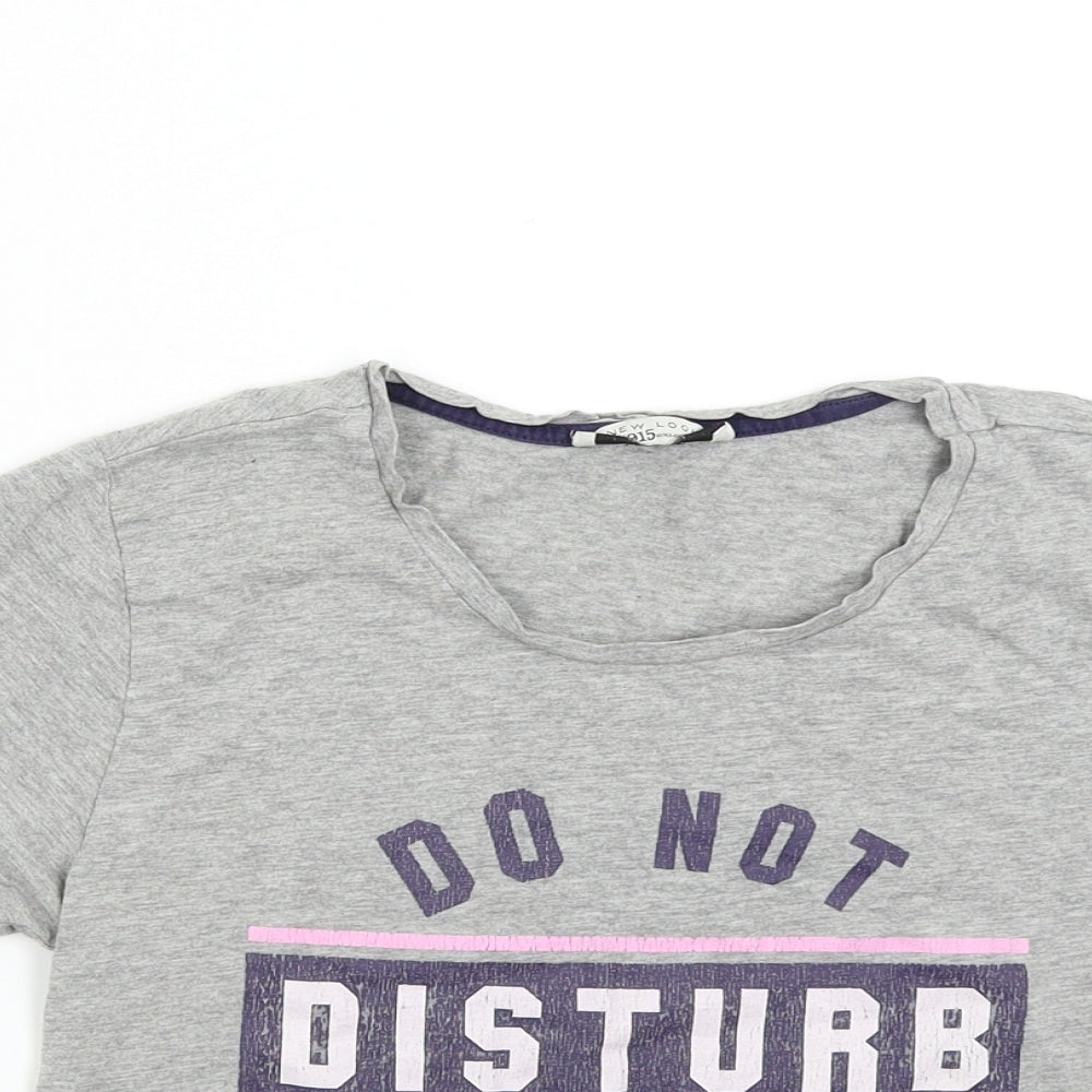 New Look 915 Girls Grey   Basic T-Shirt Size M
