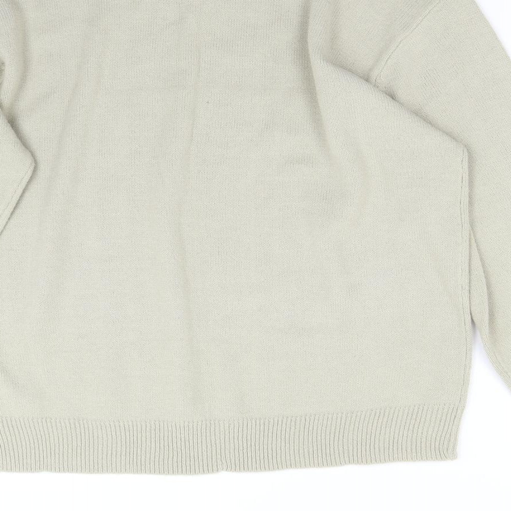 Cutting Edge Mens Beige  Knit Pullover Jumper Size 2XL