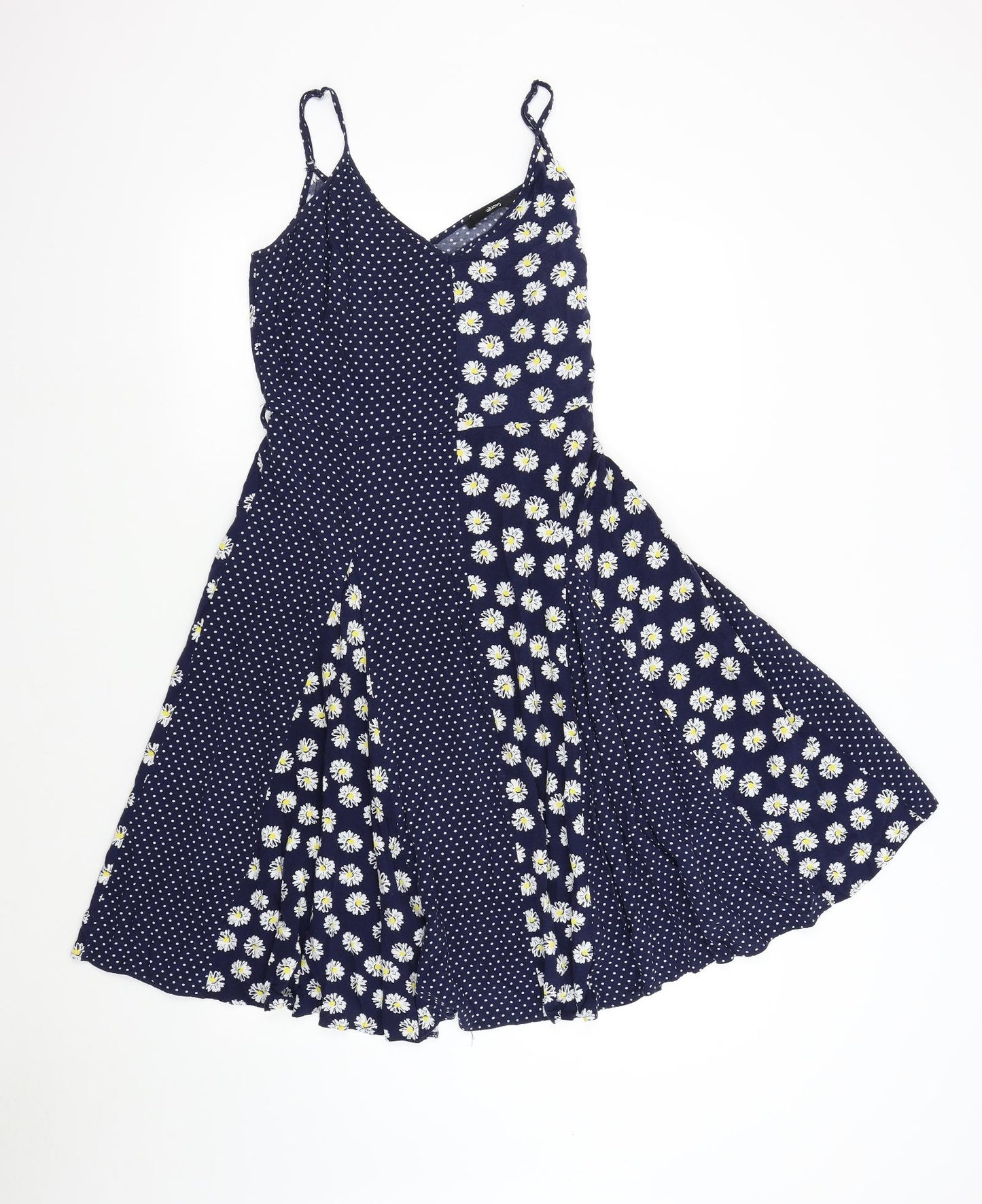 George Womens Blue Polka Dot  Slip Dress  Size 10