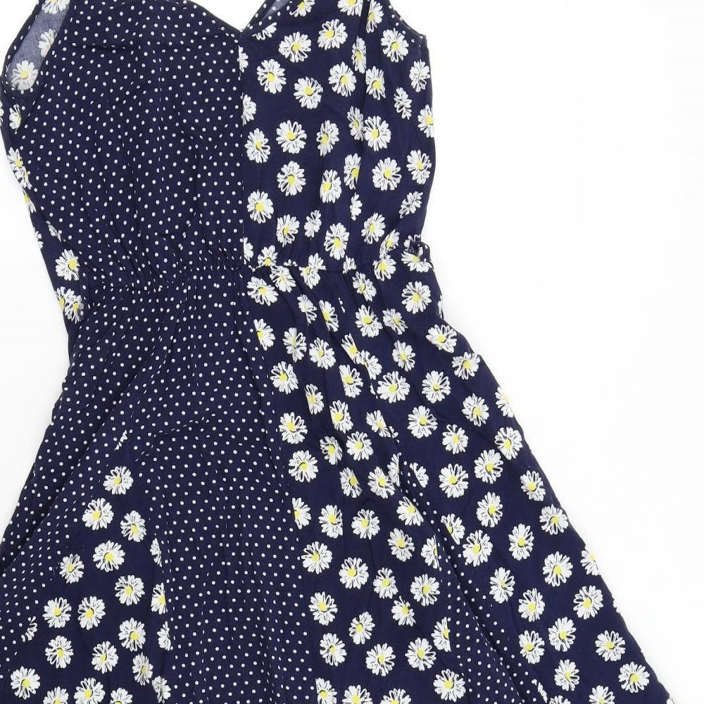 George Womens Blue Polka Dot  Slip Dress  Size 10