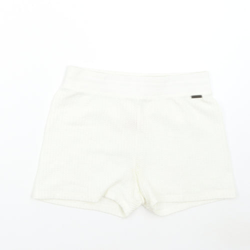 Boux Collection Womens Ivory   Sweat Shorts Size 12