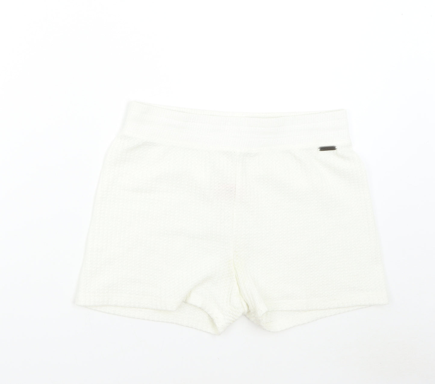 Boux Collection Womens Ivory   Sweat Shorts Size 12
