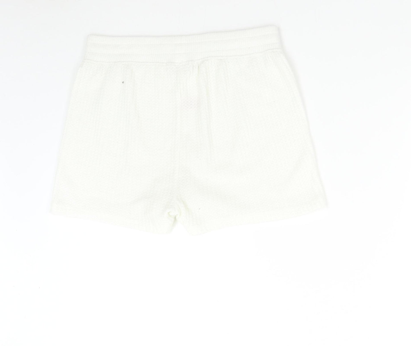 Boux Collection Womens Ivory   Sweat Shorts Size 12