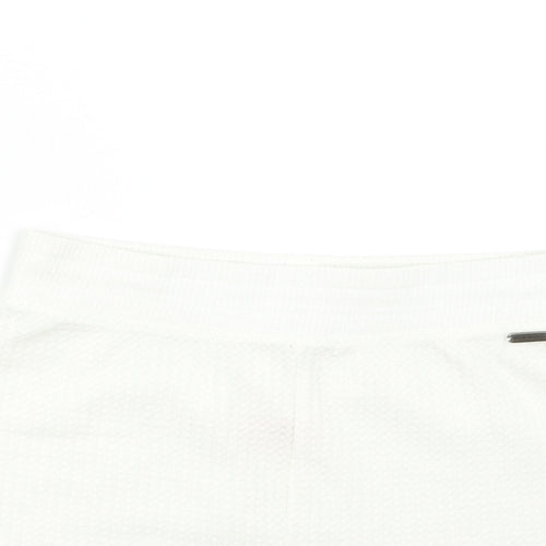 Boux Collection Womens Ivory   Sweat Shorts Size 12