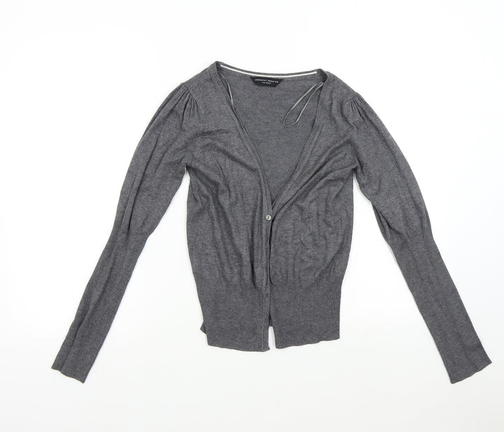 Dorothy Perkins Womens Grey  Knit Cardigan Jumper Size 10