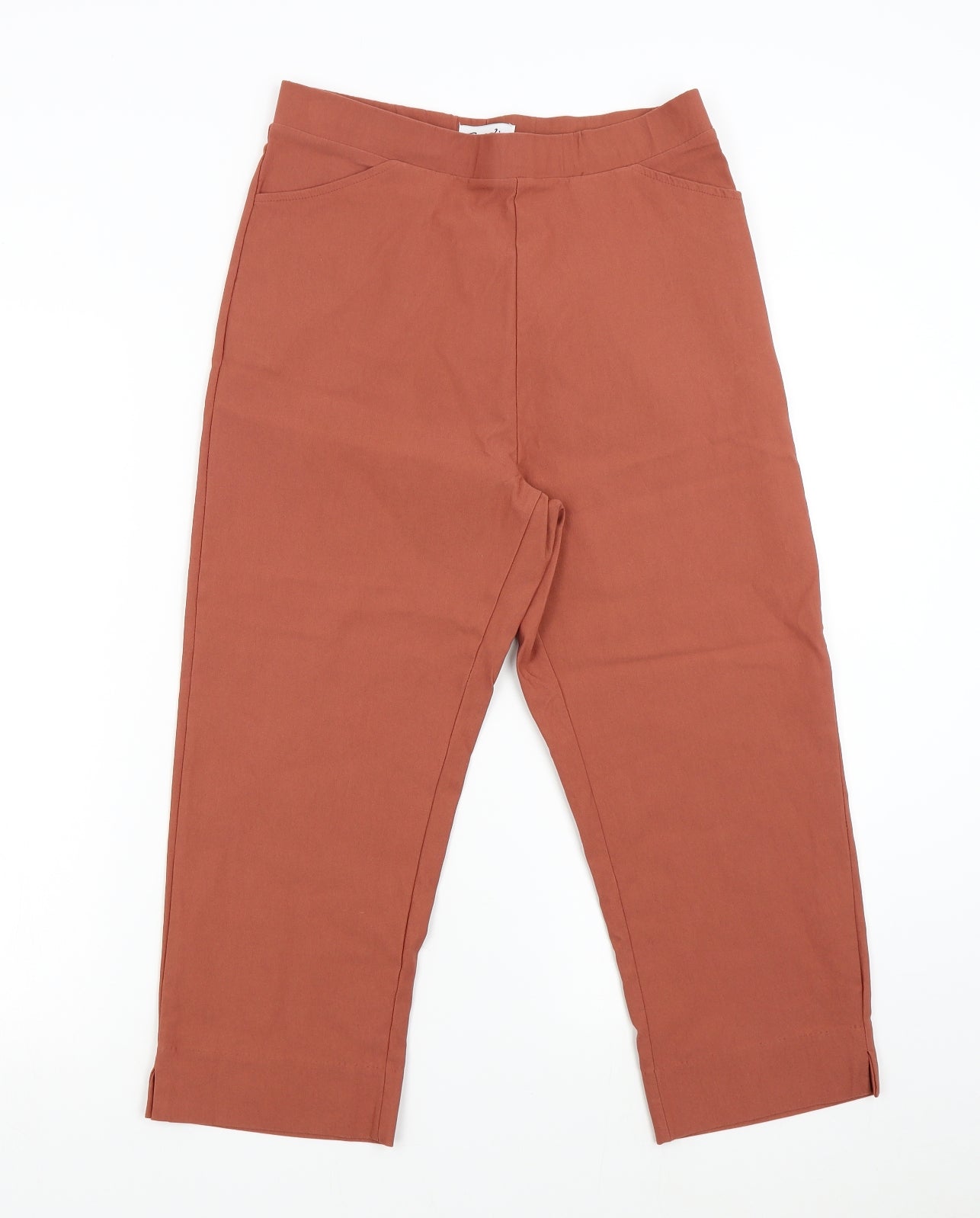 Emeliax Womens Orange   Capri Trousers Size M L21 in