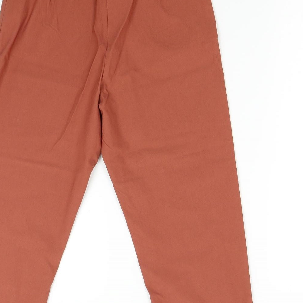 Emeliax Womens Orange   Capri Trousers Size M L21 in