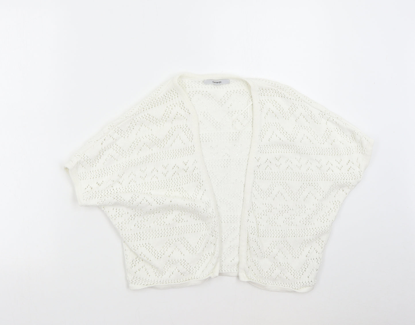 George Womens Ivory   Cardigan Jumper Size 8