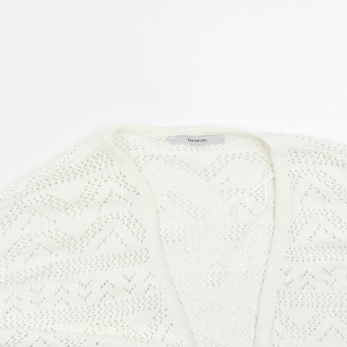 George Womens Ivory   Cardigan Jumper Size 8
