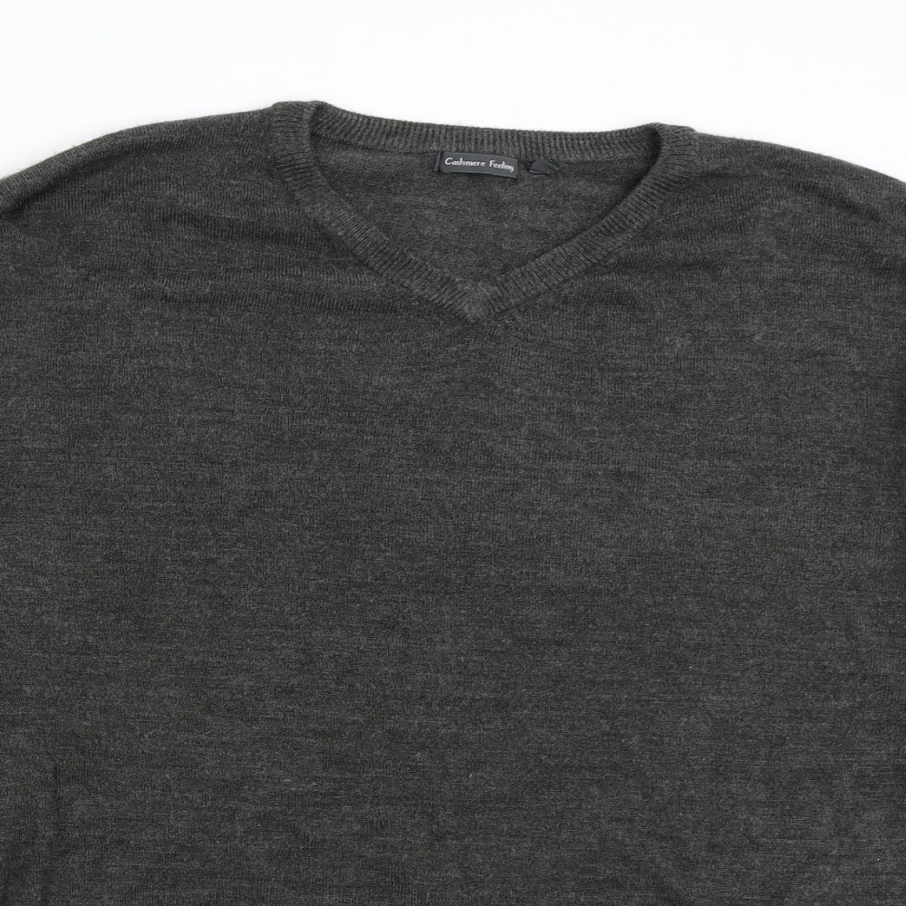 Textil Karntner Mens Grey  Knit Pullover Jumper Size XL