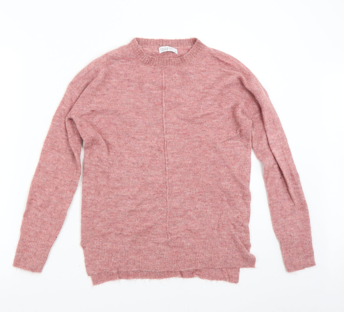Papaya Womens Pink  Knit Pullover Jumper Size S