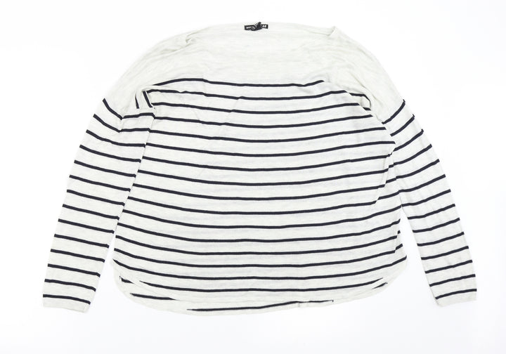 H&M Womens Multicoloured Striped Knit Pullover Jumper Size M