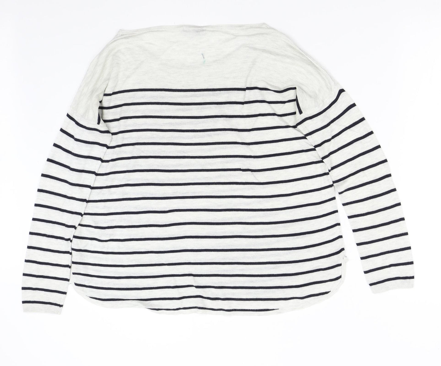 H&M Womens Multicoloured Striped Knit Pullover Jumper Size M