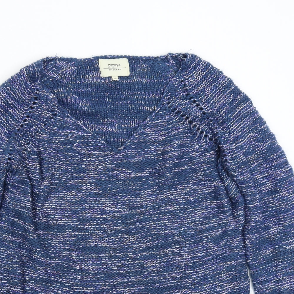 Papaya Womens Blue   Pullover Jumper Size M