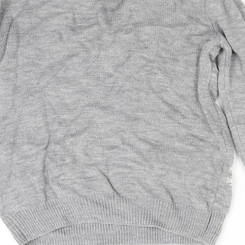 Primark Womens Grey  Knit Pullover Jumper Size XS  - Christmas Mrs Claus
