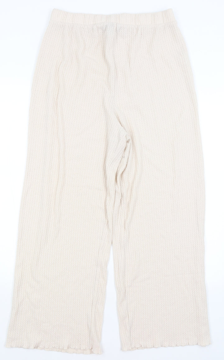 New Look Womens Beige   Trousers  Size M L27 in