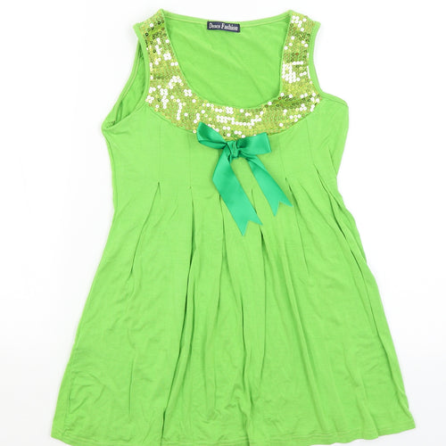 Decoco Fashion Womens Green   Basic Tank Size M