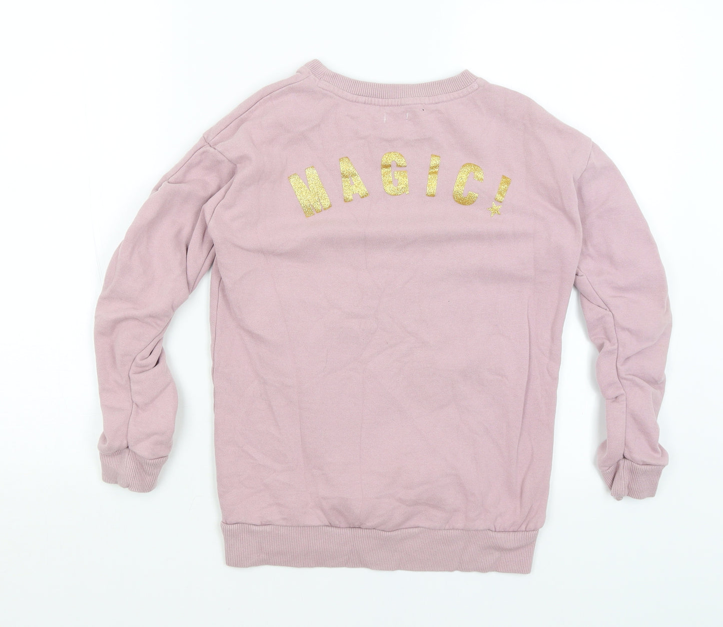 NEXT Girls Pink   Pullover Jumper Size 10 Years  - Magic