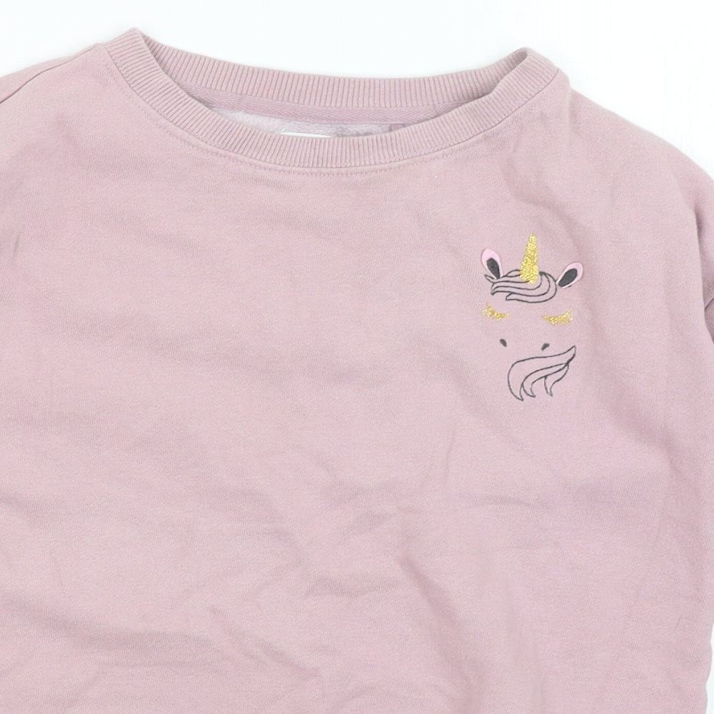 NEXT Girls Pink   Pullover Jumper Size 10 Years  - Magic