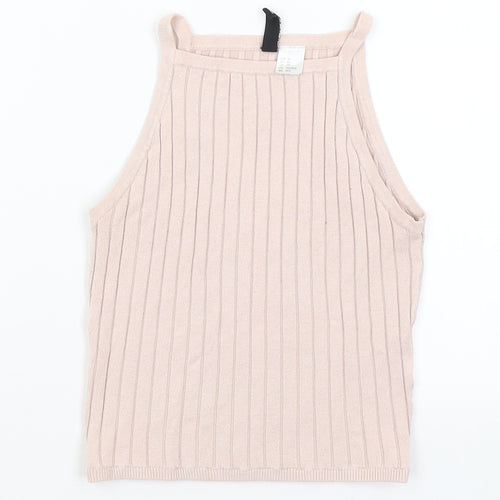 Divided Womens Pink   Cropped Tank Size XS