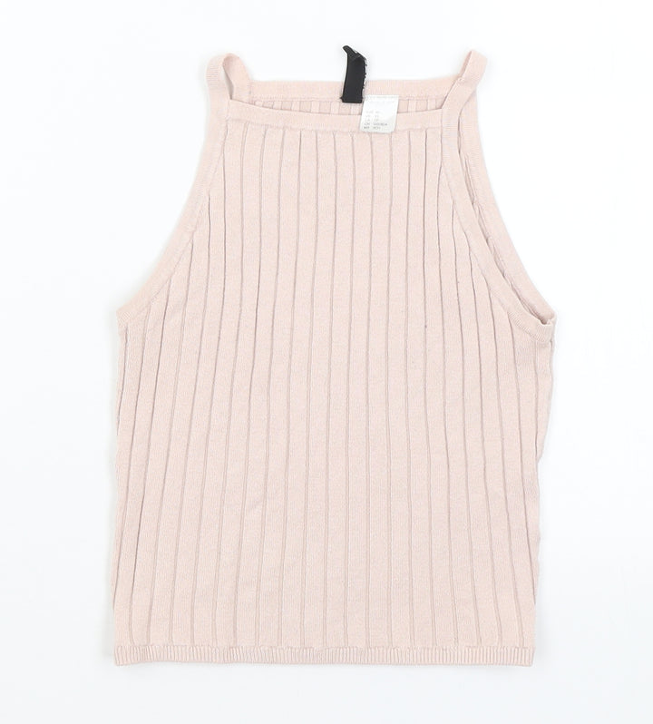 Divided Womens Pink   Cropped Tank Size XS