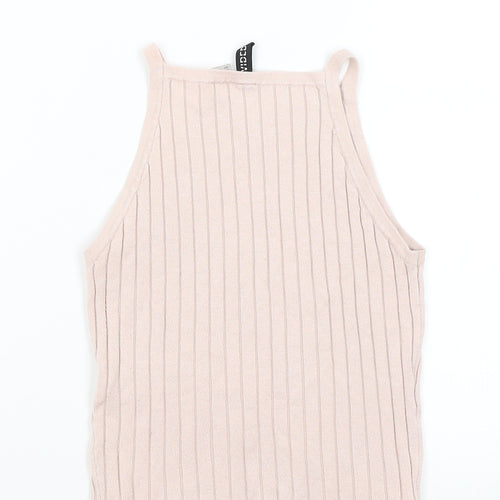 Divided Womens Pink   Cropped Tank Size XS