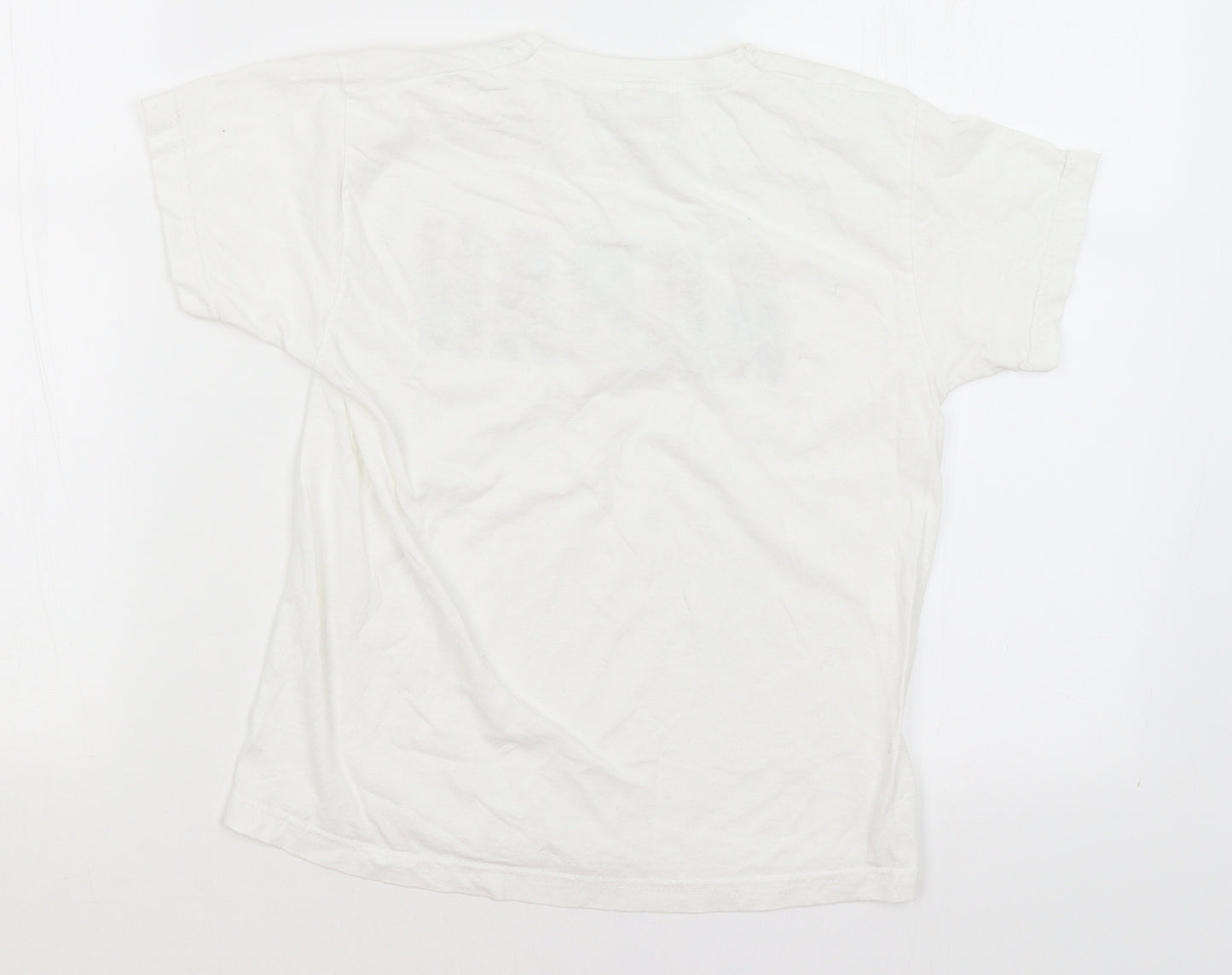 Fruit of the Loom Boys White   Basic T-Shirt Size 7-8 Years  - Avengers