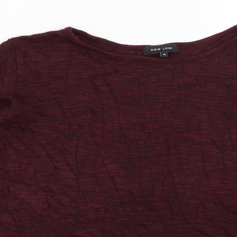New Look Womens Red   Pullover Jumper Size 10