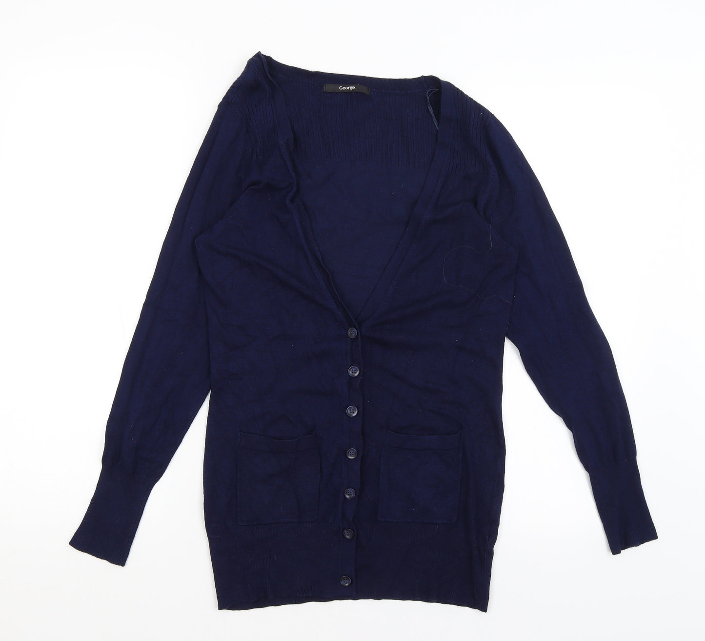 George Womens Blue   Cardigan Jumper Size 8