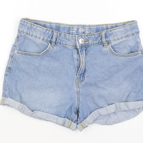 Denim Co Girls Blue   Hot Pants Shorts Size 14-15 Years