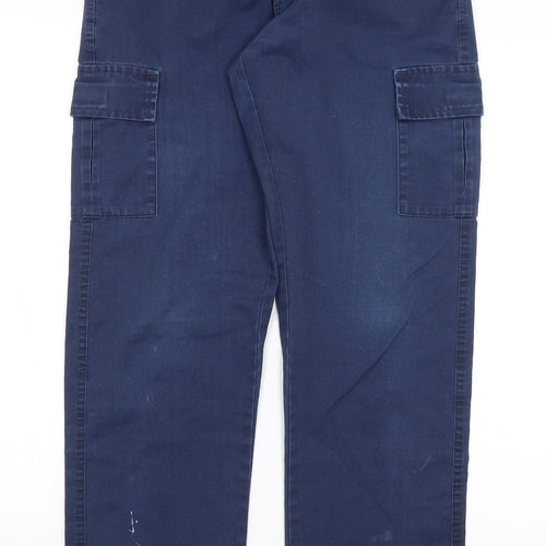 Uneek Womens Blue   Trousers  Size 8 L28.5 in