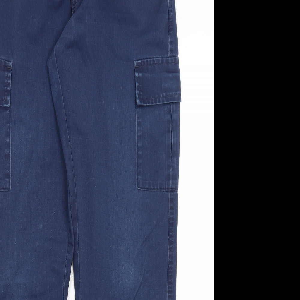 Uneek Womens Blue   Trousers  Size 8 L28.5 in