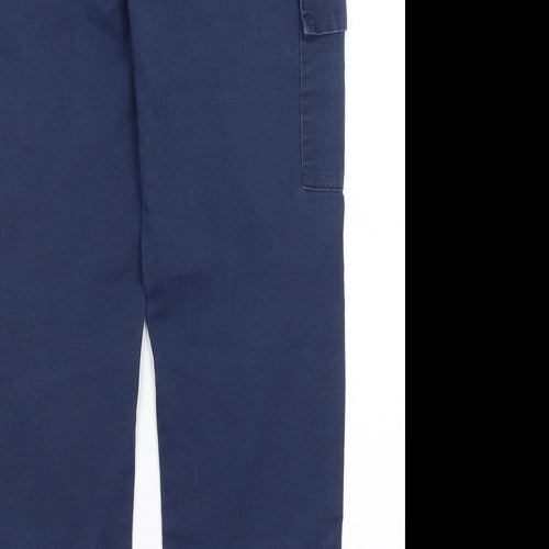 Uneek Womens Blue   Trousers  Size 8 L28.5 in