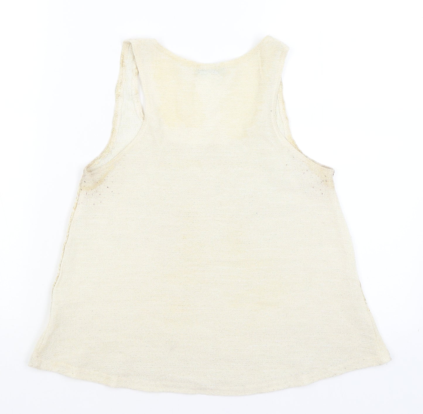 Glow Womens Gold   Basic Tank Size S