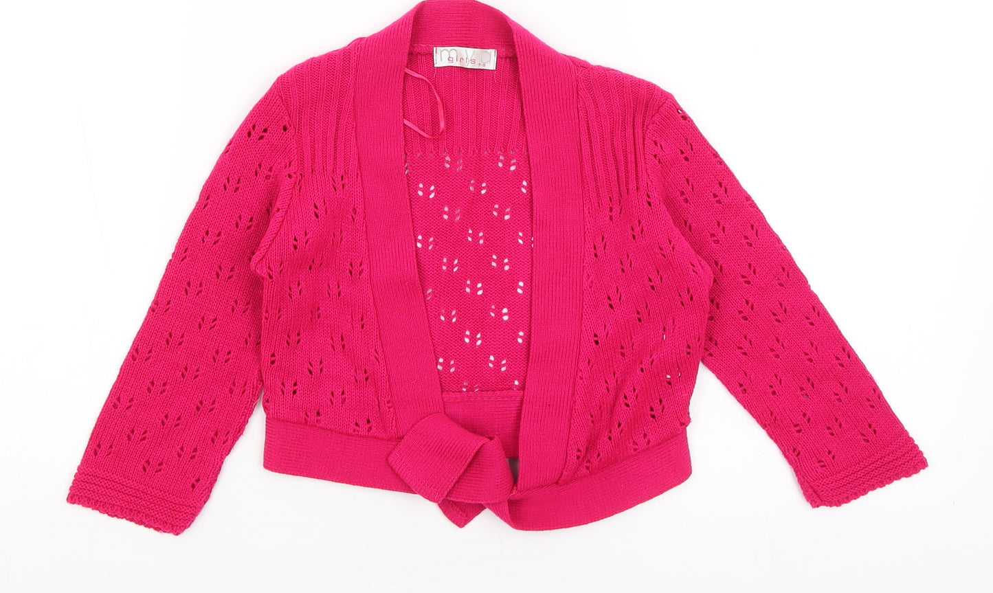 Mya Girls Pink   Shrug Jumper Size 7-8 Years