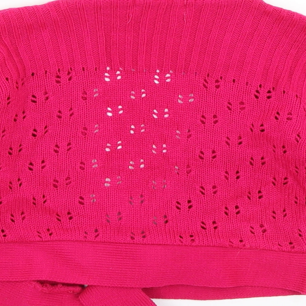 Mya Girls Pink   Shrug Jumper Size 7-8 Years