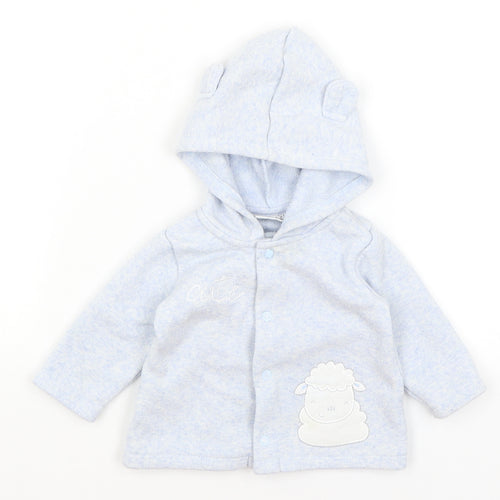 Watch Me Grow Baby Blue   Cardigan Jumper Size 3-6 Months  - Cute