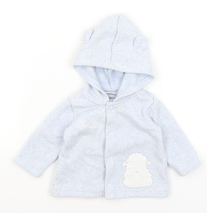 Watch Me Grow Baby Blue Cardigan Jumper Size 3-6 Months - Cute