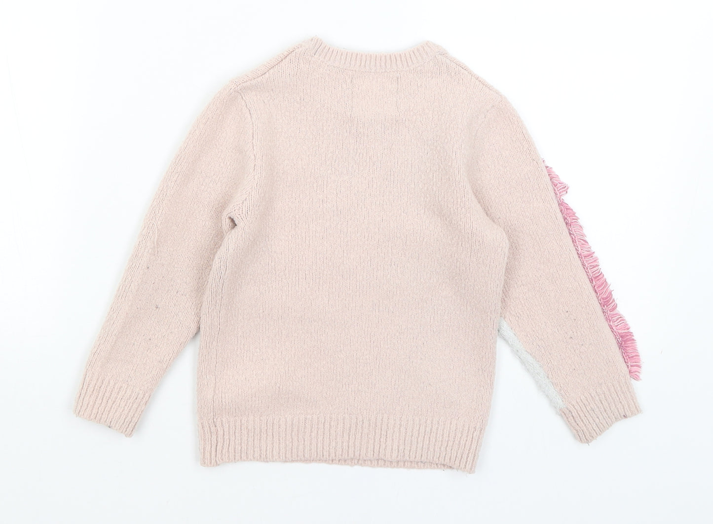 F&F Girls Pink   Pullover Jumper Size 3-4 Years  - Unicorn