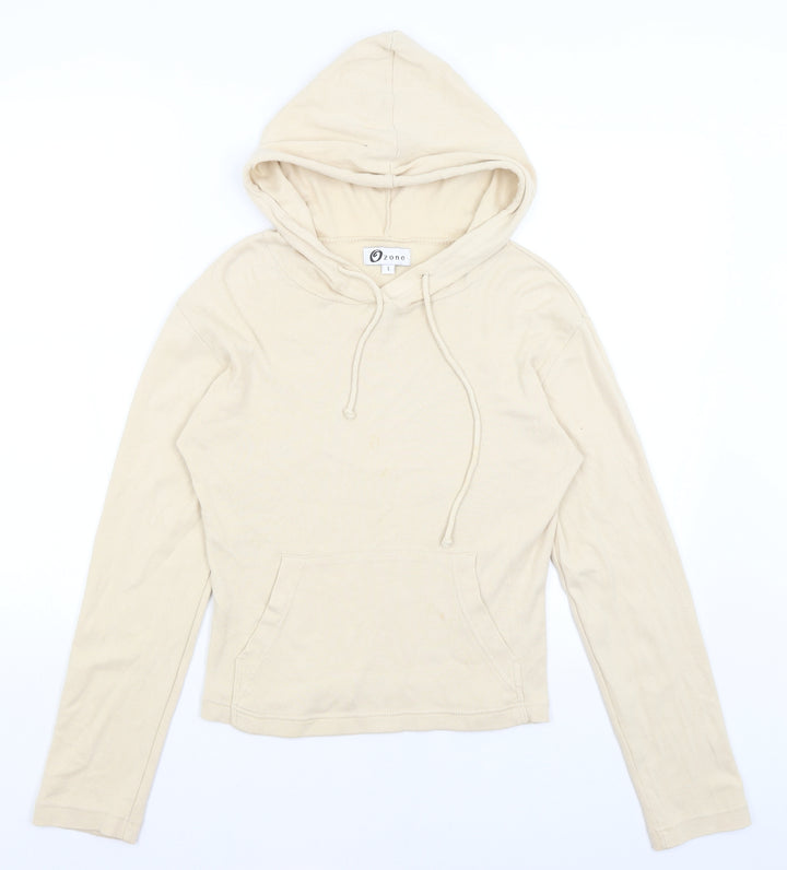 Ozone Womens Beige Pullover Hoodie Size S