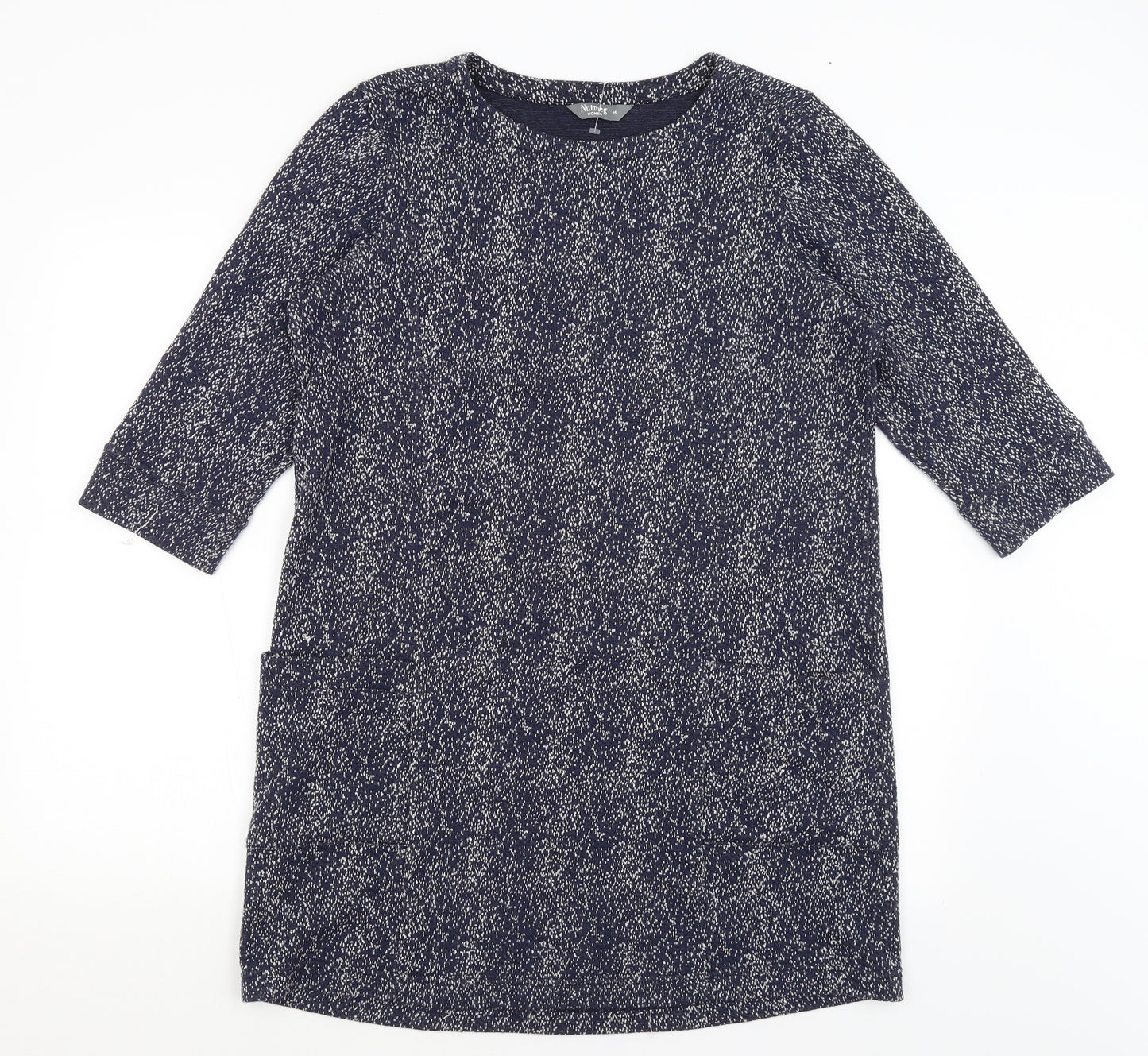 Nutmeg Womens Blue   Jumper Dress  Size 14