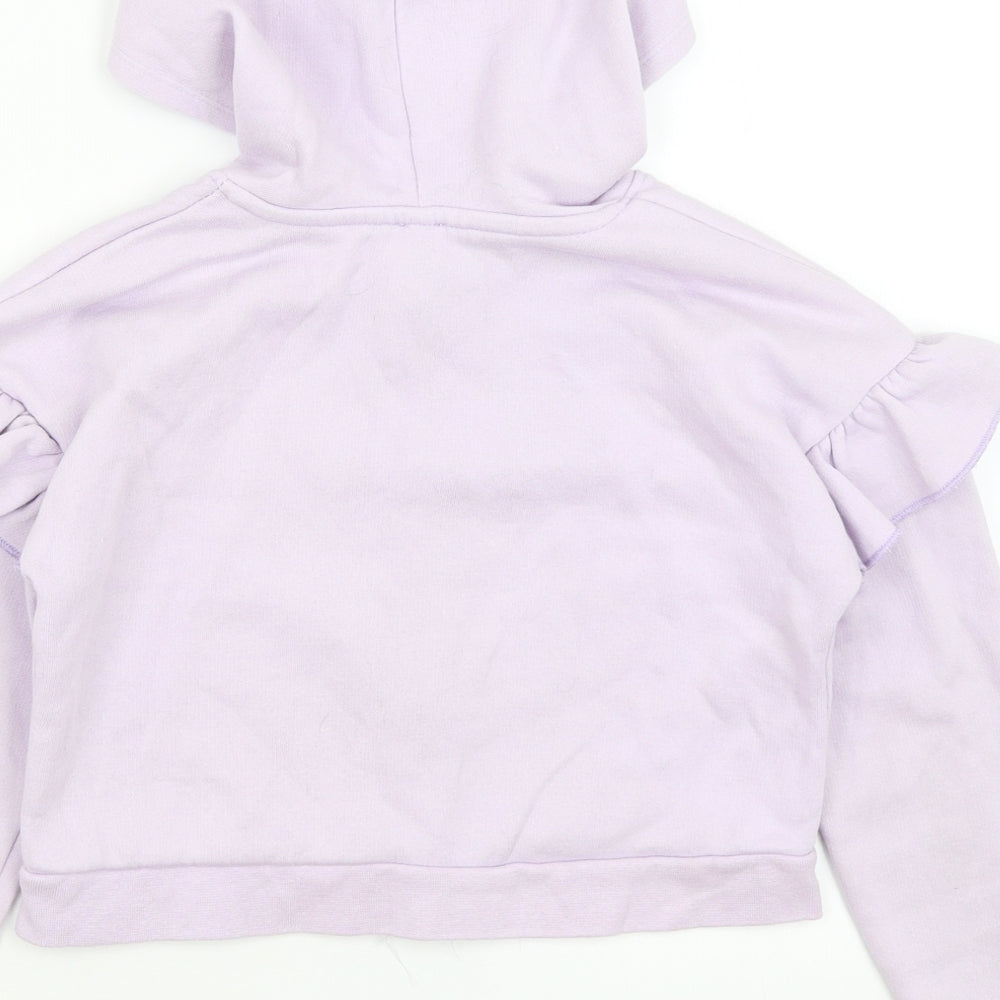 River Island Girls Purple   Full Zip Hoodie Size 7-8 Years