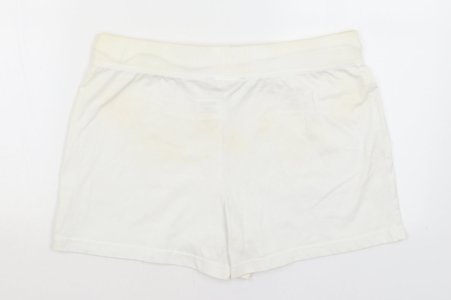 Papaya Womens White   Sweat Shorts Size 14
