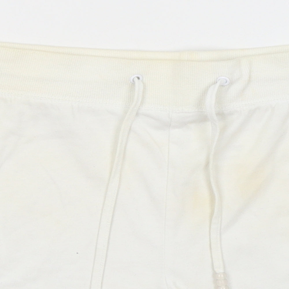 Papaya Womens White   Sweat Shorts Size 14