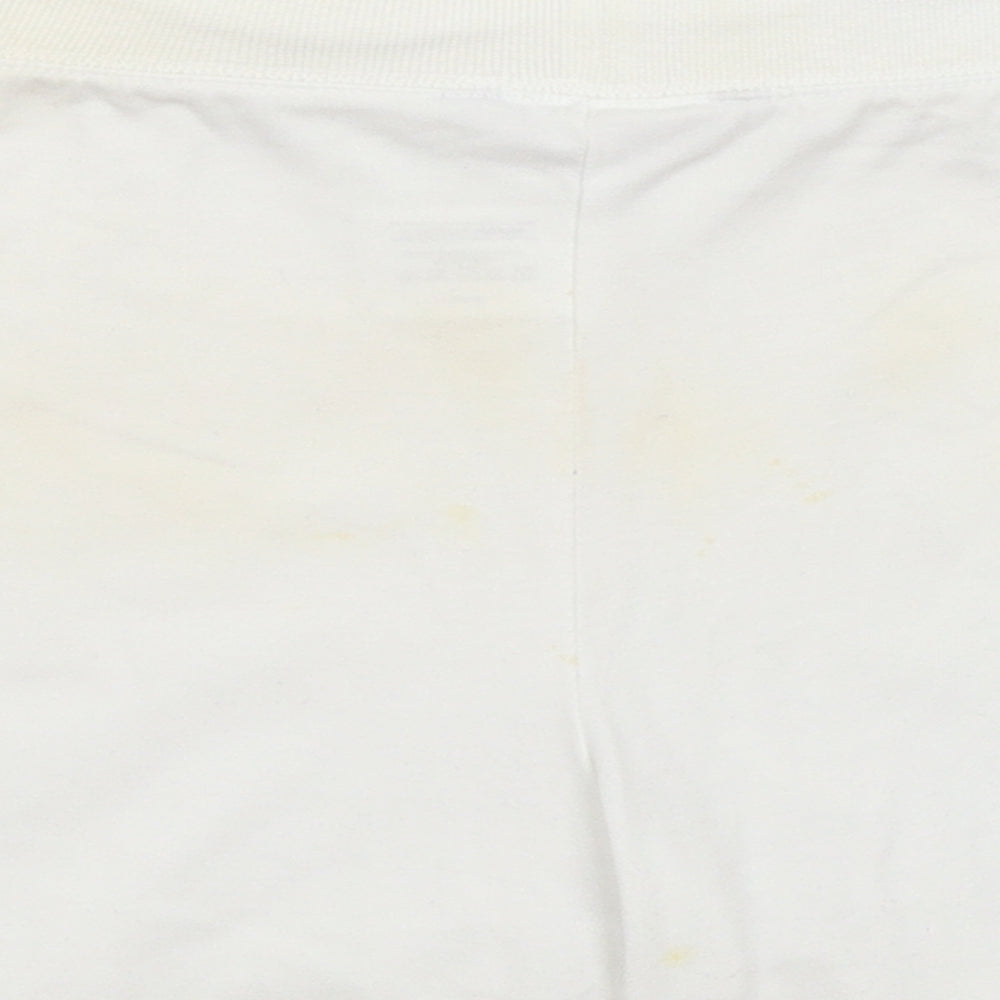 Papaya Womens White   Sweat Shorts Size 14