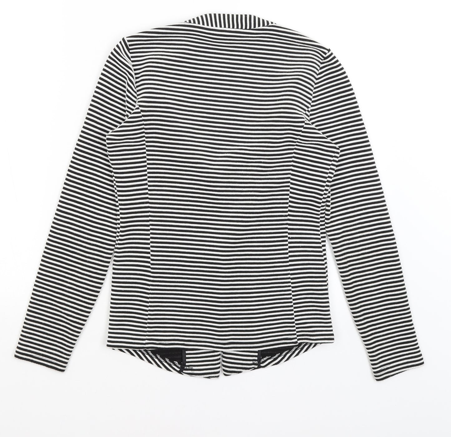 Papaya Womens Black Striped  Jacket Blazer Size 8